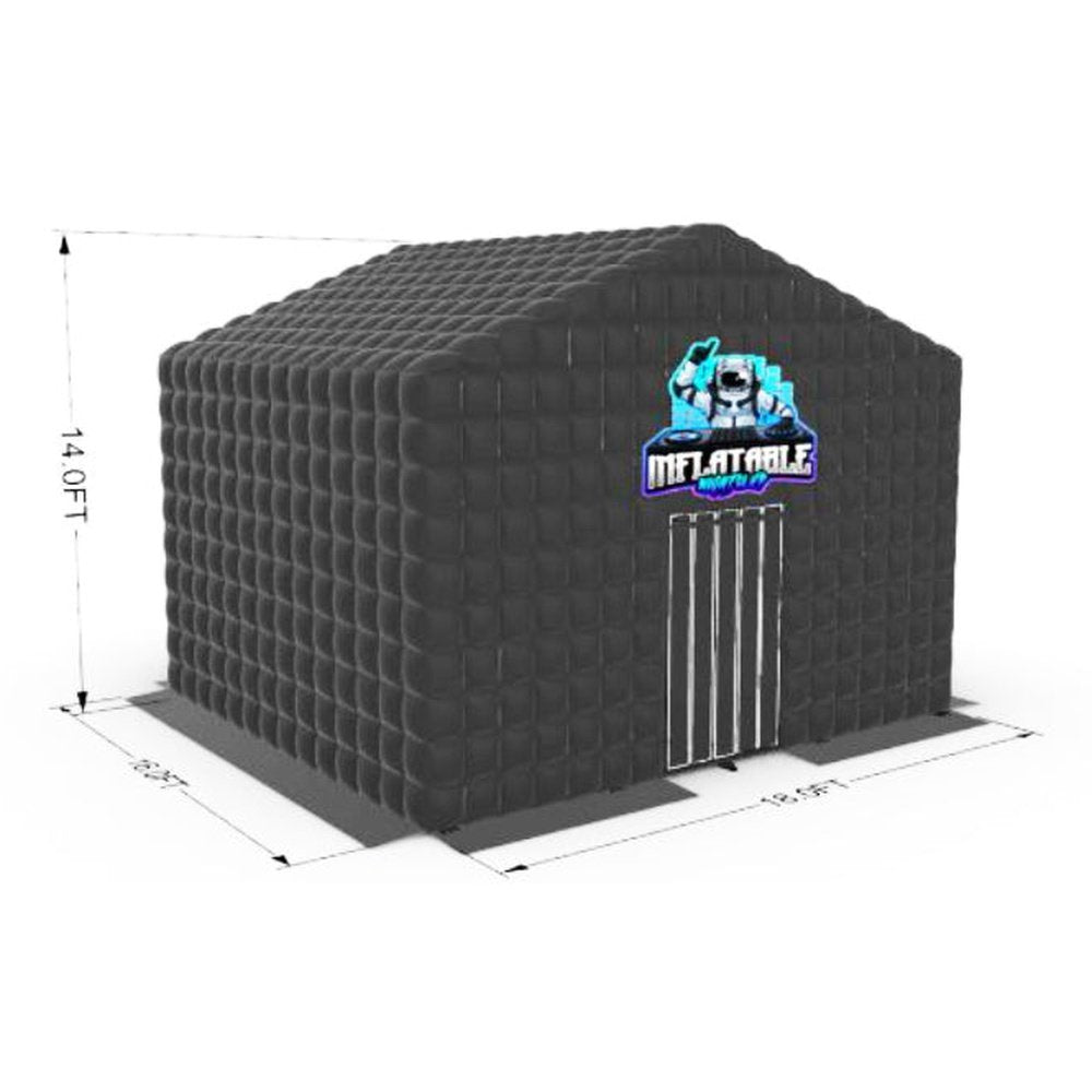 Lightweight Commercial Black Inflatable Nightclub Inflatable Party